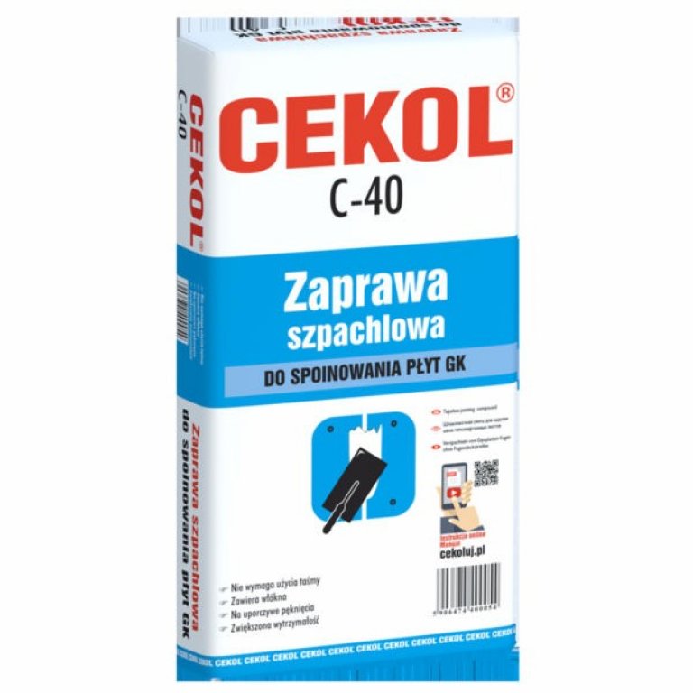 cekol c-40 gips beztaśmowy do spoin