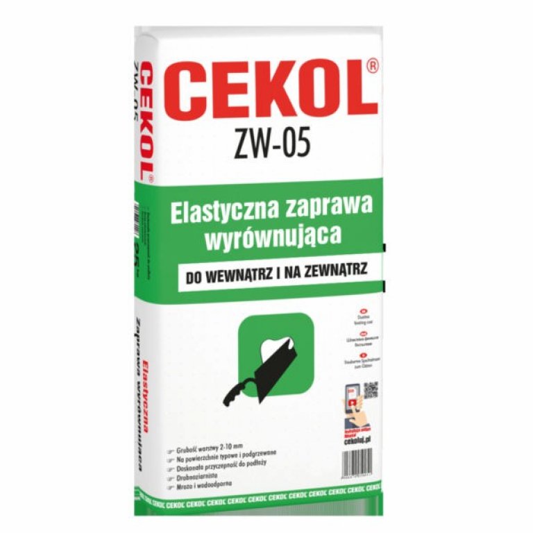 cekol zaprawa wyrównująca zw-05 elastyczna