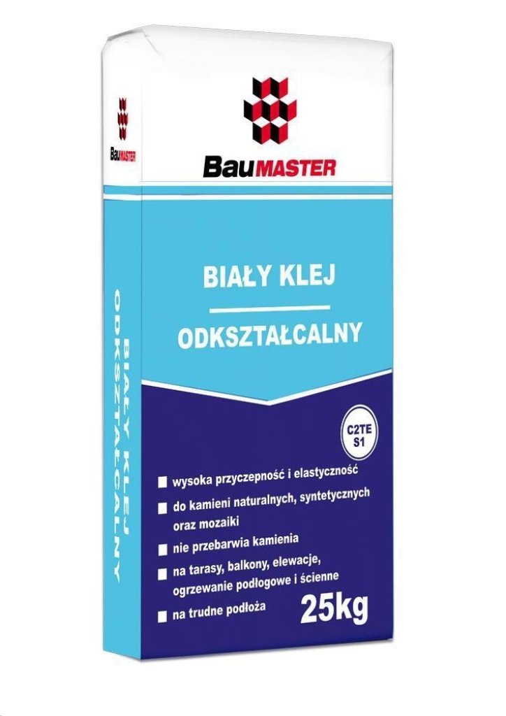 baumaster-klej-bialy-odksztalcalny-c2te-25-kg