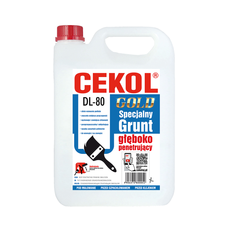 CEKOL DL-80 GRUNT AKRYLOWY GŁĘBOKO PENETRUJĄCY